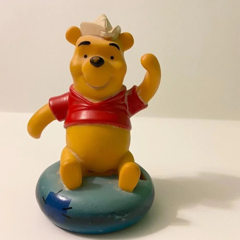 Vintage Disney Winnie The Pooh Figure Cosrich Group Toy 4.5" Tall